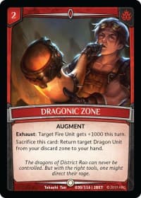 Dragonic Zone - Betrayal - Argent Saga TCG card