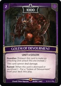 Golem of Devourment - Intro Decks - 2019 - Argent Saga TCG card