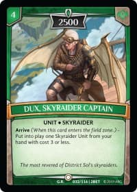 Dux, Skyraider Captain - Betrayal - Argent Saga TCG card