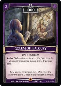 Golem of Jealousy - Intro Decks - 2019 - Argent Saga TCG card
