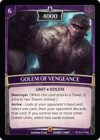 Golem of Vengeance - Intro Decks - 2019 - Argent Saga TCG card