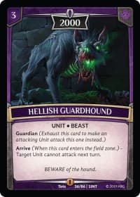 Hellish Guardhound - Intro Decks - 2019 - Argent Saga TCG card