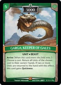 Garga, Keeper of Gales - Betrayal - Argent Saga TCG card