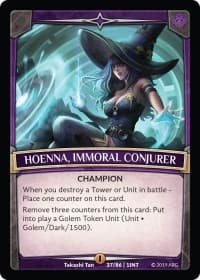 Hoenna, Immoral Conjurer - Intro Decks - 2019 - Argent Saga TCG card