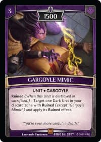 Gargoyle Mimic - Betrayal - Argent Saga TCG card