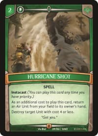 Hurricane Shot - Intro Decks - 2019 - Argent Saga TCG card