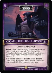 Gigath, the First Gargoyle - Betrayal - Argent Saga TCG card