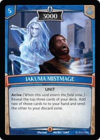 Iakuma Mistmage - Intro Decks - 2019 - Argent Saga TCG card