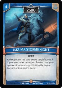 Iakuma Stormknight - Intro Decks - 2019 - Argent Saga TCG card