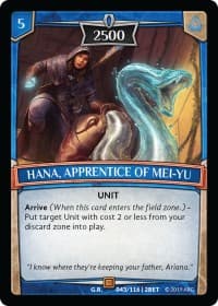 Hana, Apprentice of Mei-Yu - Betrayal - Argent Saga TCG card