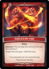 Imbued by Fire - Intro Decks - 2019 - Argent Saga TCG card