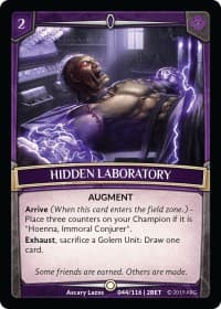 Hidden Laboratory - Betrayal - Argent Saga TCG card