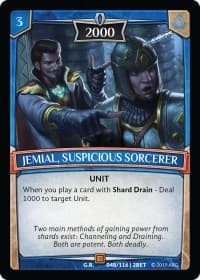 Jemial, Suspicious Sorcerer - Betrayal - Argent Saga TCG card