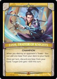 Liam, Traitor of Knights - Intro Decks - 2019 - Argent Saga TCG card