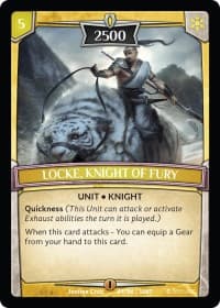 Locke, Knight of Fury - Intro Decks - 2019 - Argent Saga TCG card