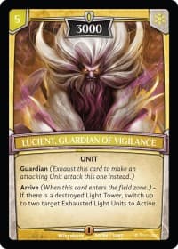 Lucient, Guardian of Vigilance - Intro Decks - 2019 - Argent Saga TCG card