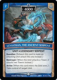 Leviathan, the Ancient Serpent - Betrayal - Argent Saga TCG card