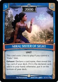 Mirai, Sister of Sight - Betrayal - Argent Saga TCG card