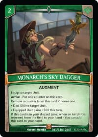Monarch's Sky Dagger - Betrayal - Argent Saga TCG card