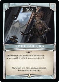 Novice Protector - Betrayal - Argent Saga TCG card