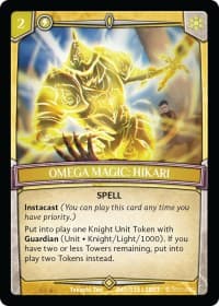 Omega Magic: Hikari - Betrayal - Argent Saga TCG card