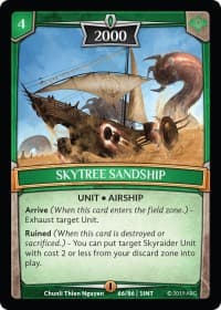 Skytree Sandship - Intro Decks - 2019 - Argent Saga TCG card