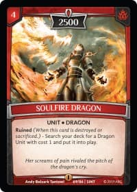 Soulfire Dragon - Intro Decks - 2019 - Argent Saga TCG card