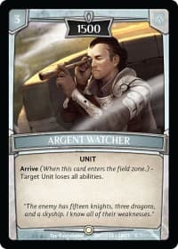 Argent Watcher - Betrayal - Argent Saga TCG card