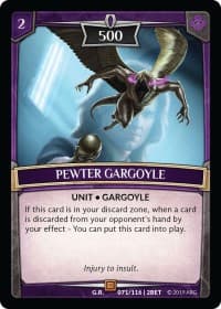 Pewter Gargoyle - Betrayal - Argent Saga TCG card