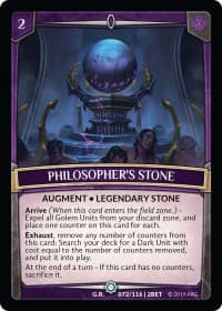 Philosopher's Stone - Betrayal - Argent Saga TCG card