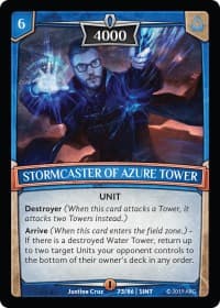 Stormcaster of Azure Tower - Intro Decks - 2019 - Argent Saga TCG card