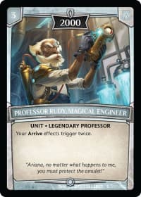 Professor Rudy, Magical Engineer - Betrayal - Argent Saga TCG card