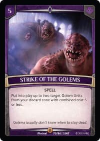 Strike of the Golems - Intro Decks - 2019 - Argent Saga TCG card