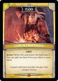 Corum Craftsman - Intro Decks - 2019 - Argent Saga TCG card