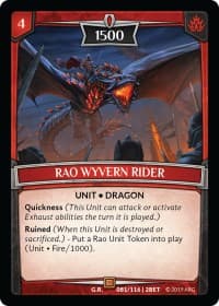 Rao Wyvern Rider - Betrayal - Argent Saga TCG card