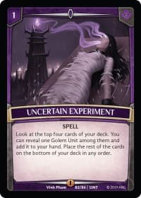 Uncertain Experiment - Intro Decks - 2019 - Argent Saga TCG card