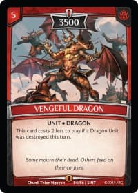Vengeful Dragon - Intro Decks - 2019 - Argent Saga TCG card