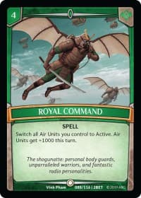 Royal Command - Betrayal - Argent Saga TCG card
