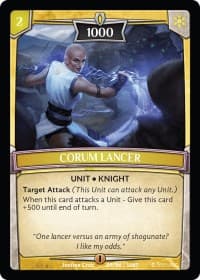 Corum Lancer - Intro Decks - 2019 - Argent Saga TCG card