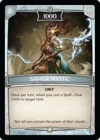Savage Mystic - Betrayal - Argent Saga TCG card