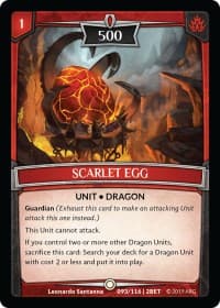 Scarlet Egg - Betrayal - Argent Saga TCG card