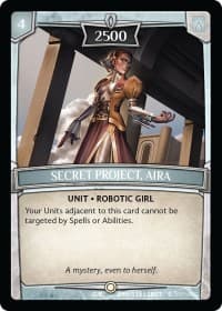 Secret Project, AIRA - Betrayal - Argent Saga TCG card