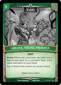 Ariana, Young Prodigy - Alpha Demo Intro Decks - Argent Saga TCG card