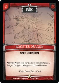 Booster Dragon - Alpha Demo Intro Decks - Argent Saga TCG card