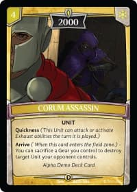 Corum Assassin - Alpha Demo Intro Decks - Argent Saga TCG card