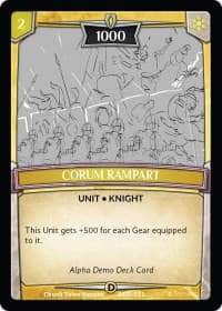 Corum Rampart - Alpha Demo Intro Decks - Argent Saga TCG card