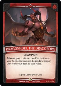 Dragonholt, the Dracoborg - Alpha Demo Intro Decks - Argent Saga TCG card