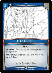 Force Blast - Alpha Demo Intro Decks - Argent Saga TCG card