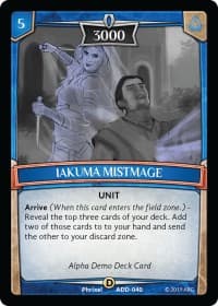Iakuma Mistmage - Alpha Demo Intro Decks - Argent Saga TCG card