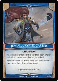 Jemial, Cryptic Caster - Alpha Demo Intro Decks - Argent Saga TCG card